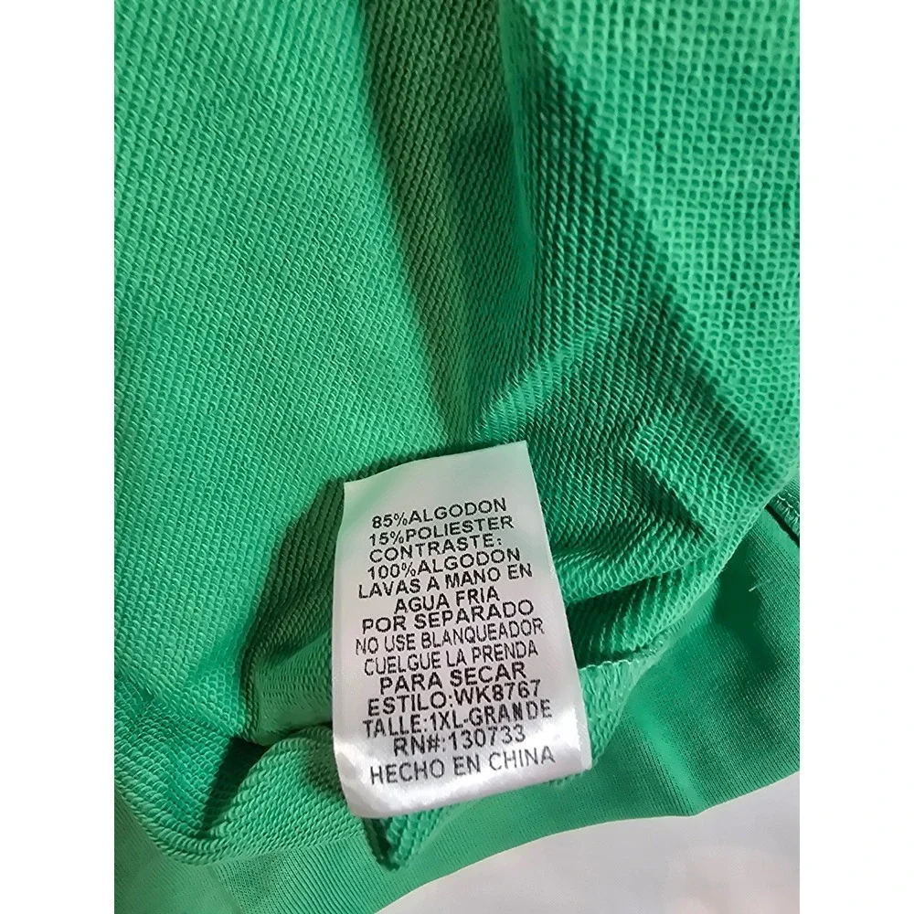 Umgee‎ USA Green Striped Collar Polo Shirt Top Womens size 1XL New - Picture 4 of 12